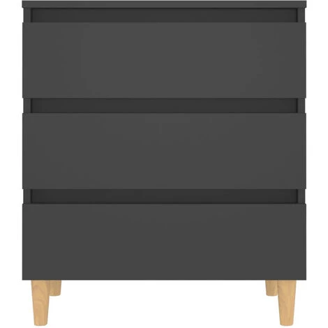 ASUPERMALL Buffet Gris 60x35x69 Cm Agglomere 5 ASUPERMALL Buffet Gris 60x35x69 Cm Agglomere – Image 5