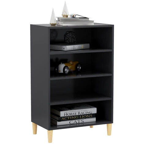 ASUPERMALL Buffet Gris 57x35x90 Cm Agglomere 3 ASUPERMALL Buffet Gris 57x35x90 Cm Agglomere – Image 3