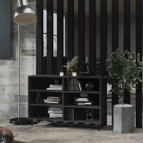 ASUPERMALL Buffet Gris 103,5x35x70 Cm Agglomere 1 ASUPERMALL Buffet Gris 103,5x35x70 Cm Agglomere