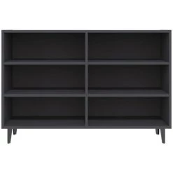 ASUPERMALL Buffet Gris 103,5x35x70 Cm Agglomere 8 ASUPERMALL Buffet Gris 103,5x35x70 Cm Agglomere -Buffet et enfilade Soldes 46890652 4