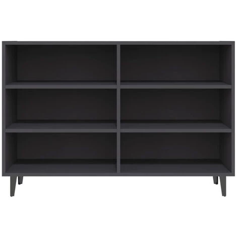 ASUPERMALL Buffet Gris 103,5x35x70 Cm Agglomere 4 ASUPERMALL Buffet Gris 103,5x35x70 Cm Agglomere – Image 4