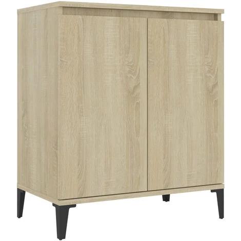 ASUPERMALL Buffet Chene Sonoma 60x35x70 Cm Agglomere 2 ASUPERMALL Buffet Chene Sonoma 60x35x70 Cm Agglomere – Image 2