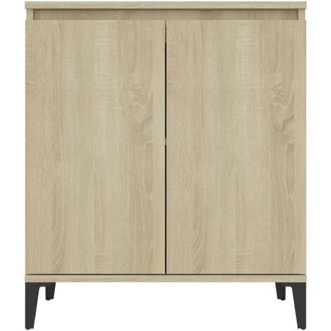 ASUPERMALL Buffet Chene Sonoma 60x35x70 Cm Agglomere 5 ASUPERMALL Buffet Chene Sonoma 60x35x70 Cm Agglomere – Image 5