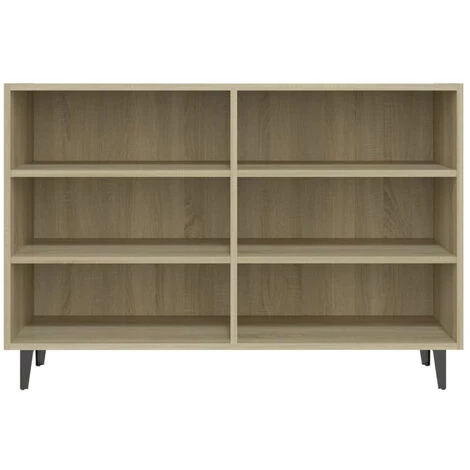 ASUPERMALL Buffet Chene Sonoma 103,5x35x70 Cm Agglomere 4 ASUPERMALL Buffet Chene Sonoma 103,5x35x70 Cm Agglomere â Image 4