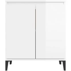 ASUPERMALL Buffet Blanc Brillant 60x35x70 Cm Agglomere 9 ASUPERMALL Buffet Blanc Brillant 60x35x70 Cm Agglomere -Buffet et enfilade Soldes 46890708 5