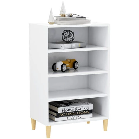 ASUPERMALL Buffet Blanc 57x35x90 Cm Agglomere 3 ASUPERMALL Buffet Blanc 57x35x90 Cm Agglomere – Image 3