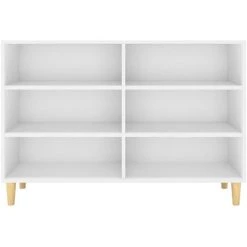 ASUPERMALL Buffet Blanc 103,5x35x70 Cm Agglomere -Buffet et enfilade Soldes 46890730 4