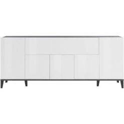 AHD AMAZING HOME DESIGN Buffet 200x40cm Design 5 Portes Compartiment Rabattable Entrée Salon Stephanie 9 AHD AMAZING HOME DESIGN Buffet 200x40cm Design 5 Portes Compartiment Rabattable Entrée Salon Stephanie -Buffet et enfilade Soldes 47249118 5