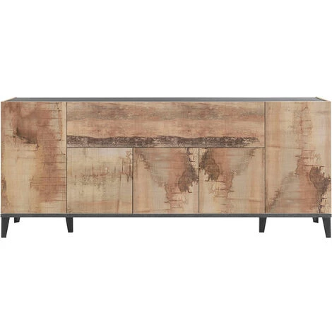 AHD AMAZING HOME DESIGN Buffet 5 Porte Battantes 1 Compartiment Rabattable 200x40cm Stephanie Report 5 AHD AMAZING HOME DESIGN Buffet 5 Porte Battantes 1 Compartiment Rabattable 200x40cm Stephanie Report – Image 5