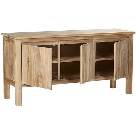 BOIS DESSUS BOIS DESSOUS Buffet En Bois De Teck 150 Cm - Naturel 3 BOIS DESSUS BOIS DESSOUS Buffet En Bois De Teck 150 Cm - Naturel – Image 3