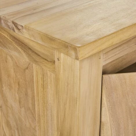 BOIS DESSUS BOIS DESSOUS Buffet En Bois De Teck 150 Cm - Naturel 4 BOIS DESSUS BOIS DESSOUS Buffet En Bois De Teck 150 Cm - Naturel – Image 4