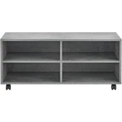 Meuble De Rangement à Roulettes Gränne 90 X 35 X 41 Cm Effet Béton [en.casa] -Buffet et enfilade Soldes 47559267 4