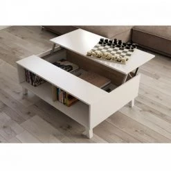 DANSMAMAISON Séjour Complet Blanc Brillant/Chêne Clair - STOCKTON - Meuble TV : L 180 X L 41 X H 51 / Etagère Murale : L 180 X L 25 X H 35 Cm / Buffet : L 154 X L 41 X H 75 Cm / Table Basse : L 100 X L 68 X H 41 Cm - Bois Clair 9 DANSMAMAISON Séjour Complet Blanc Brillant/Chêne Clair - STOCKTON - Meuble TV : L 180 X L 41 X H 51 / Etagère Murale : L 180 X L 25 X H 35 Cm / Buffet : L 154 X L 41 X H 75 Cm / Table Basse : L 100 X L 68 X H 41 Cm - Bois Clair -Buffet et enfilade Soldes 47608606 5
