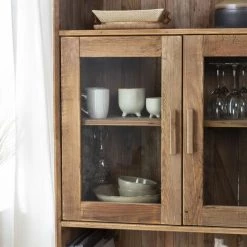 MADE IN MEUBLES Vaisselier En Bois Recyclé Blaise 90cm - Marron 6 MADE IN MEUBLES Vaisselier En Bois Recyclé Blaise 90cm - Marron -Buffet et enfilade Soldes 47662880 3