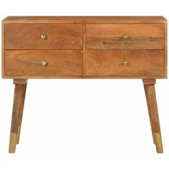 TRUE DEAL Buffet 85x40x70 Cm Bois De Manguier Solide 7 TRUE DEAL Buffet 85x40x70 Cm Bois De Manguier Solide -Buffet et enfilade Soldes 47708993 3