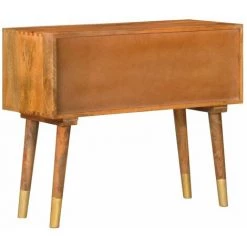 TRUE DEAL Buffet 85x40x70 Cm Bois De Manguier Solide 8 TRUE DEAL Buffet 85x40x70 Cm Bois De Manguier Solide -Buffet et enfilade Soldes 47708993 4