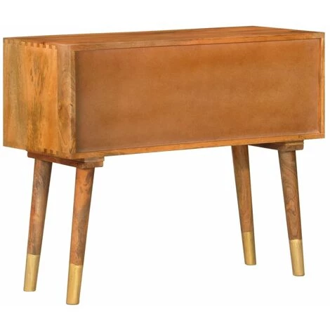 TRUE DEAL Buffet 85x40x70 Cm Bois De Manguier Solide 4 TRUE DEAL Buffet 85x40x70 Cm Bois De Manguier Solide – Image 4