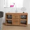 WANDA COLLECTION Meuble Bas De Rangement En Teck Massif 120 Cm - Marron