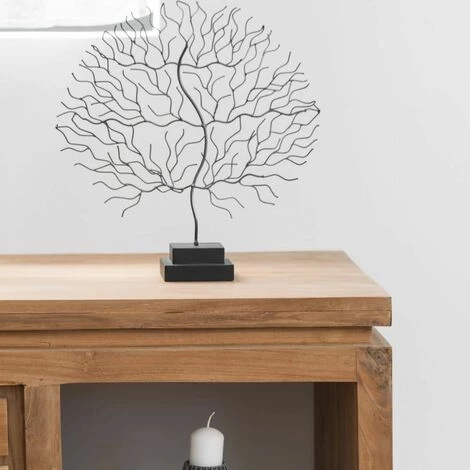 WANDA COLLECTION Meuble Bas De Rangement En Teck Massif 120 Cm - Marron 2 WANDA COLLECTION Meuble Bas De Rangement En Teck Massif 120 Cm - Marron – Image 2