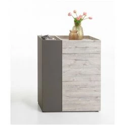 Commode 2 Portes Et 1 Tiroir H100 Cm - Alan - Calicosy - Chêne Clair -Buffet et enfilade Soldes 47980846 5