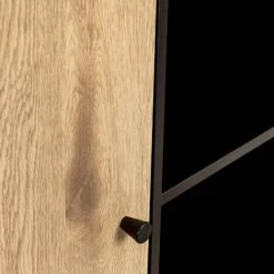 DECO IN PARIS Buffet Haut 2 Portes 2 Tiroirs En Bois Clair Et Métal Noir SOHANE - Bois Clair 8 DECO IN PARIS Buffet Haut 2 Portes 2 Tiroirs En Bois Clair Et Métal Noir SOHANE - Bois Clair -Buffet et enfilade Soldes 48313636 4