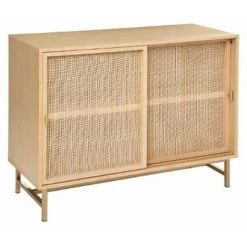 ATMOSPHERA, CRATEUR D'INTRIEUR Buffet 2 Portes Cannage "Rayo" 100cm Naturel