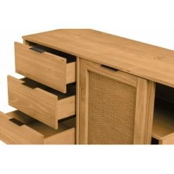 BOBOCHIC Buffet 130 Cm YOKO Bois Clair - Marron 9 BOBOCHIC Buffet 130 Cm YOKO Bois Clair - Marron -Buffet et enfilade Soldes 48344317 5