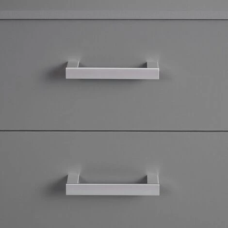 ALTOBUY ZEINE - Buffet 2 Portes 4 Tiroirs Coloris Gris Graphite - Gris 5 ALTOBUY ZEINE - Buffet 2 Portes 4 Tiroirs Coloris Gris Graphite - Gris – Image 5