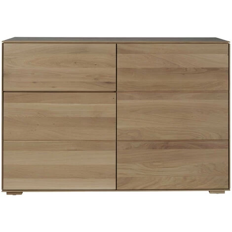 HELLIN Buffet Bas 2 Portes Et 1 Tiroir En Bois De Chêne Massif Naturel L120 - FILIGRAME - Bois Clair 1 HELLIN Buffet Bas 2 Portes Et 1 Tiroir En Bois De Chêne Massif Naturel L120 - FILIGRAME - Bois Clair