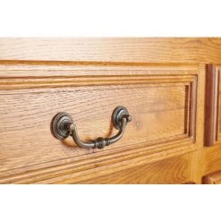 HELLIN Bahut En Chêne Massif 4 Portes Et 4 Tiroirs - LA BRESSE - Chene Moyen -Buffet et enfilade Soldes 49302471 5