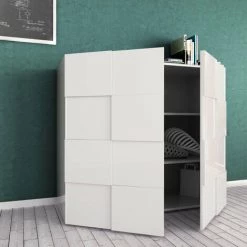 TFT HOME FURNITURE Meuble TV BRAMON Blanc -Buffet et enfilade Soldes 49480029 5