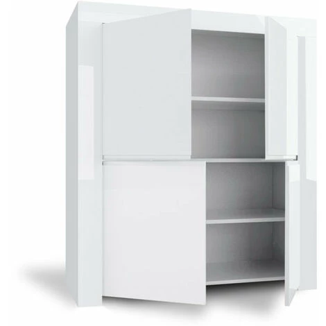 TFT HOME FURNITURE Buffet AMBER Blanc 2 TFT HOME FURNITURE Buffet AMBER Blanc – Image 2