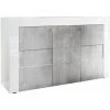 TFT HOME FURNITURE Buffet BUILD Blanc/ciment