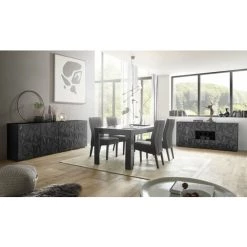 TFT HOME FURNITURE Buffet PRAGUE Anthracite 8 TFT HOME FURNITURE Buffet PRAGUE Anthracite -Buffet et enfilade Soldes 49480055 4