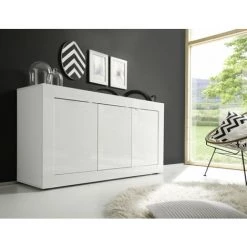 TFT HOME FURNITURE Buffet BASIC Blanc -Buffet et enfilade Soldes 49480061 2
