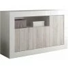 TFT HOME FURNITURE Buffet 3 Portes LIPARI Blanc