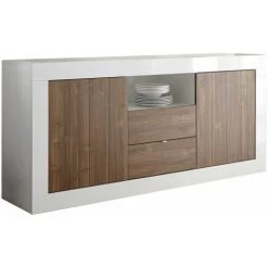 TFT HOME FURNITURE Buffet LIPARI Noyer