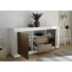TFT HOME FURNITURE Buffet LIPARI Noyer 7 TFT HOME FURNITURE Buffet LIPARI Noyer -Buffet et enfilade Soldes 49480082 3