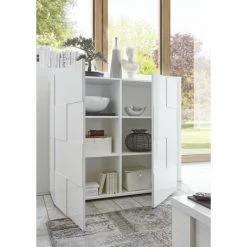 TFT HOME FURNITURE Buffet BRAMON Anthracite -Buffet et enfilade Soldes 49480097 2