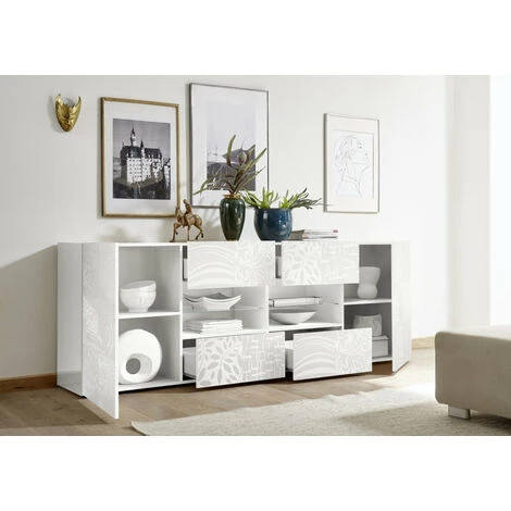 TFT HOME FURNITURE Buffet BREZ Blanc 2 TFT HOME FURNITURE Buffet BREZ Blanc – Image 2
