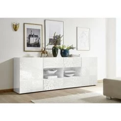 TFT HOME FURNITURE Buffet BREZ Blanc 5 TFT HOME FURNITURE Buffet BREZ Blanc -Buffet et enfilade Soldes 49480108 3