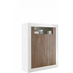 TFT HOME FURNITURE Buffet 2 Portes LIPARI Noyer