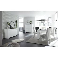 TFT HOME FURNITURE Buffet PANAMA Blanc -Buffet et enfilade Soldes 49480167 4