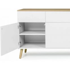 TFT HOME FURNITURE Buffet 4portes/4tiroirs CASPER Blanc 8 TFT HOME FURNITURE Buffet 4portes/4tiroirs CASPER Blanc -Buffet et enfilade Soldes 49480198 4