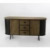 Amadeus - Buffet EUGENE 146cm X74cmx46xm En Bois Et Métal - Marron
