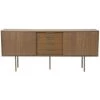 Buffet En Bois Massif 2 Portes Et 4 Tiroirs - L200 X H81cm - Alturas - Signature - Bois Foncé