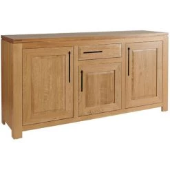 HELLIN Buffet Bas Moderne En Chêne Clair 3 Portes 1 Tiroir - BOSTON - Bois Clair 7 HELLIN Buffet Bas Moderne En Chêne Clair 3 Portes 1 Tiroir - BOSTON - Bois Clair -Buffet et enfilade Soldes 49950994 3