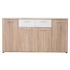 ARGONAUTA Buffet Moderne Avec 4 Portes En Chêne Sonoma Cm 160 X 35 X 85 H