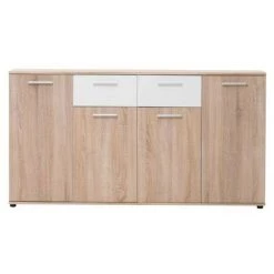 ARGONAUTA Buffet Moderne Avec 4 Portes En Chêne Sonoma Cm 160 X 35 X 85 H