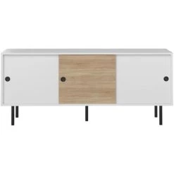 SYMBIOSIS - Buffet ZIP Blanc Et Chêne Naturel - Bianco E Quercia Naturale